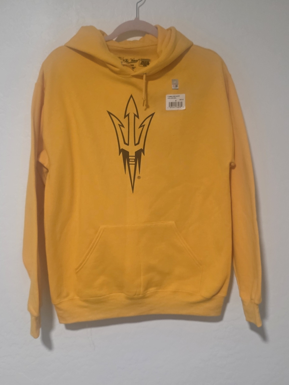 Brand New Yellow ASU Graphic Hoodie Sweatshirt